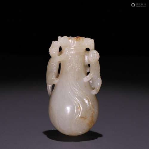 On the evening of hetian jade seed makings long-lived bag ca...