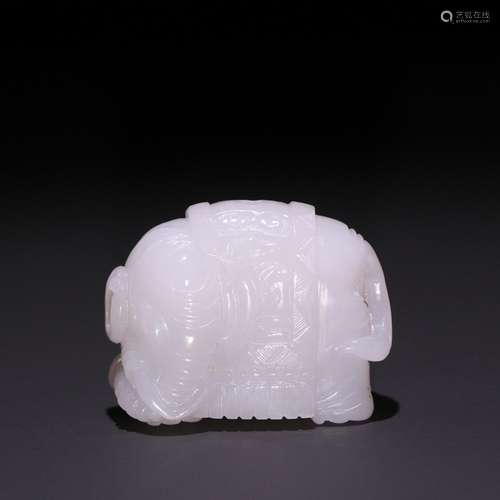 Hetian jade have elephant pendant in peace.Specification: 3 ...