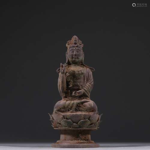 Unearthed silver guanyin caveSpecification: high 17.5 cm wid...