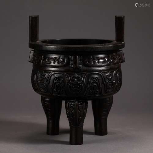 , red sandalwood ears furnace with three legs20.3 diameter s...