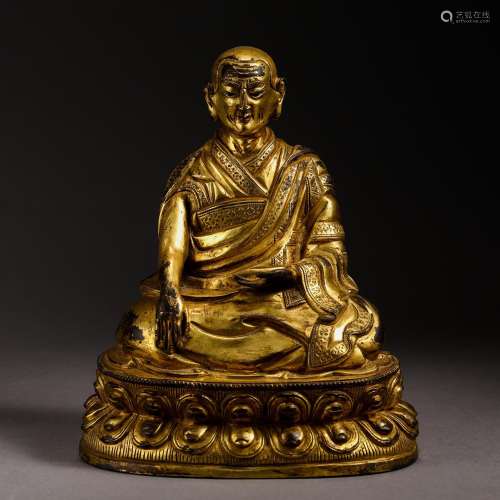 , copper Buddha statueSize, 16 14 thick 10.3 cm wide, weighs...