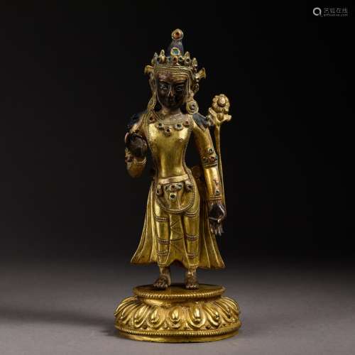, copper guan YinSize, diameter of 6.2 cm tall and weighs 56...