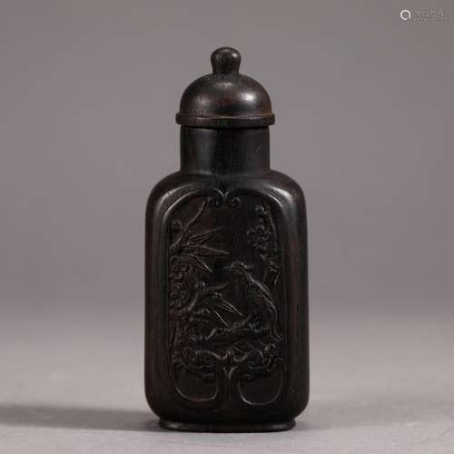 Snuff bottles, aloes and flowers and birdsSize, wide 9.2 3.7...