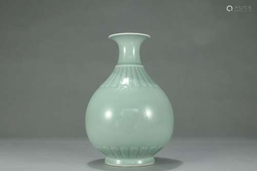 , "" powder blue glaze chrysanthemum petals okho s...