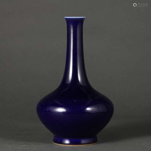 , blue glaze vaseSize, high and 12.5 cm in diameter weighs 9...
