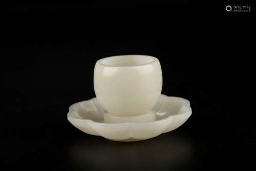 , hotan white jade a fullnessSize: the cup mouth 1.5 6.5 cm ...
