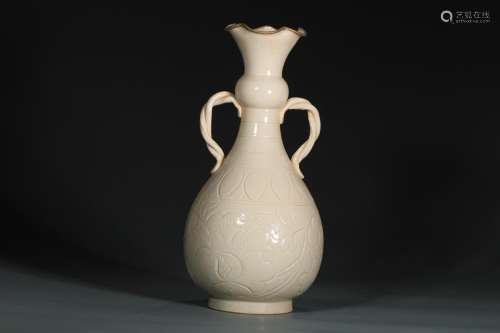 Set porcelain flower vase mouthSize: 28 cm diameter 7.5 cm h...