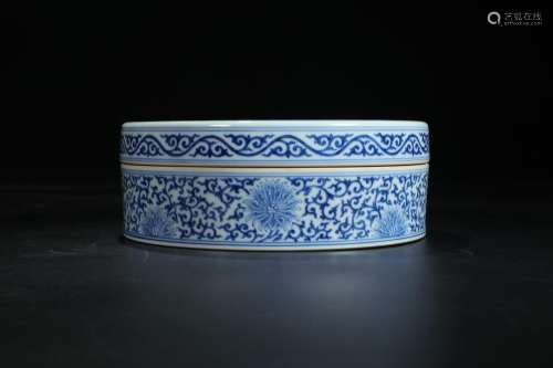 , "" blue and white YunLongWen boxSize: high 8 abd...