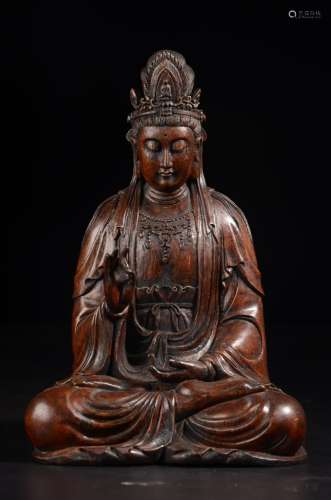 : guanyin cave of agalloch eaglewood wood a statueSize: 19.0...