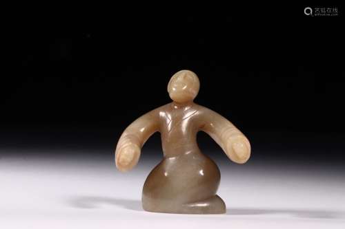 : ancient jade figurinesSize: 6.8 cm wide and 6.0 x 3.8 cm w...