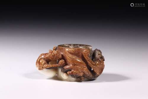 : ancient jade therefore BanZhi dragon patternSize: 3.1 cm d...