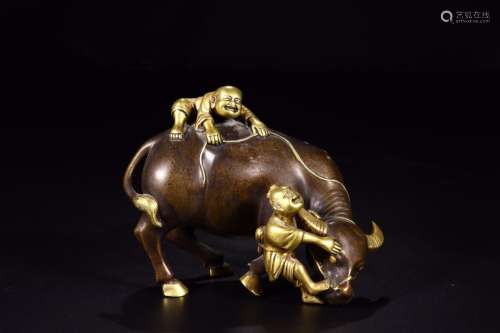 : copper gilding the lad cattle furnishing articlesSize: 13 ...