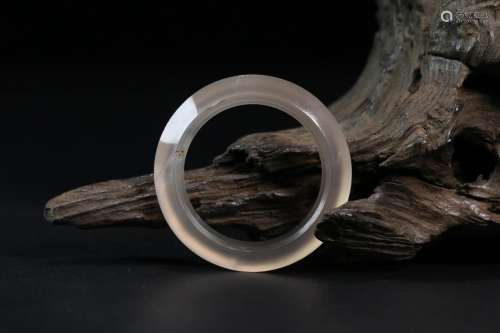 Old agate rings, agate natural grain is beautiful, outside t...