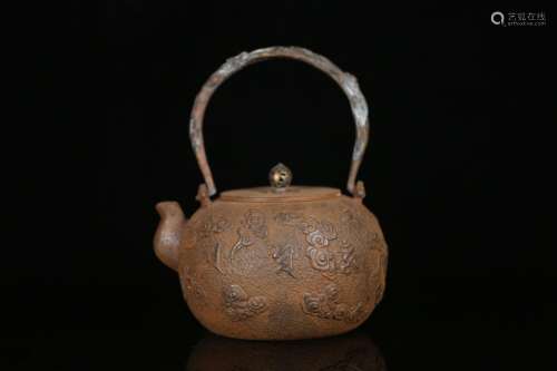 Japan's brother pot, pot of girder, flat drum abdomen, c...