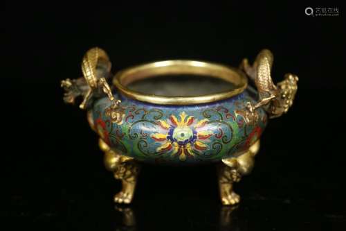 , palace imperial cloisonne ears incense burner, ssangyong&#...
