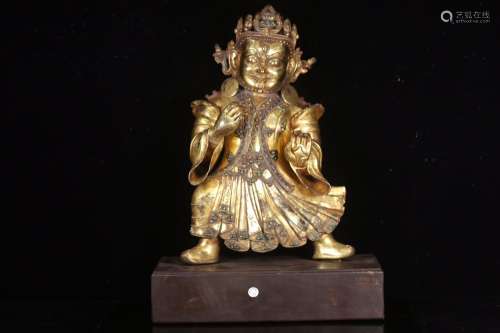Dan, for style: "copper and gold bodhisattva statue lik...