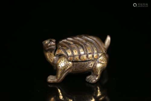 War, copper turtle furnishing articles of gold or silver, co...