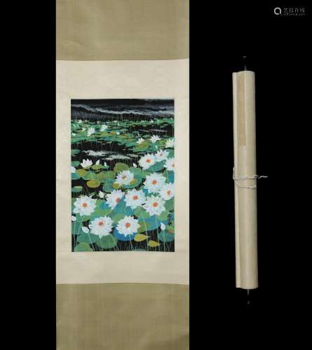 Lin Fengmian lotus pond for printed 45 * 67