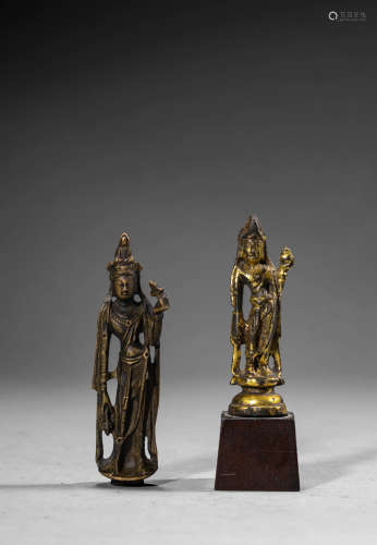 A Set Of Chinese Bronze Avalokitrsvara