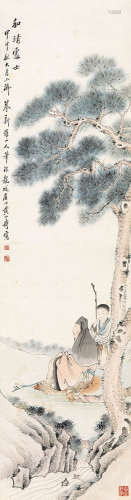 黄山寿 和靖处士图 设色纸本 平轴