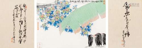 薛亮 花鸟 设色纸本