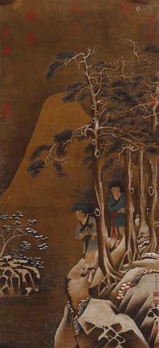 禹之鼎 人物 设色绢本立轴