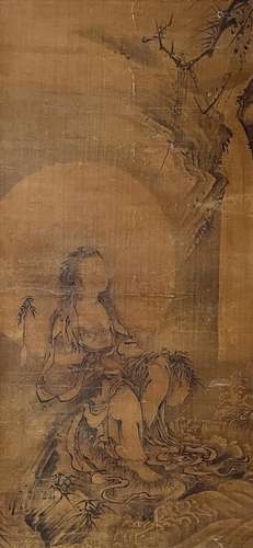 无款 观音像 设色绢本立轴