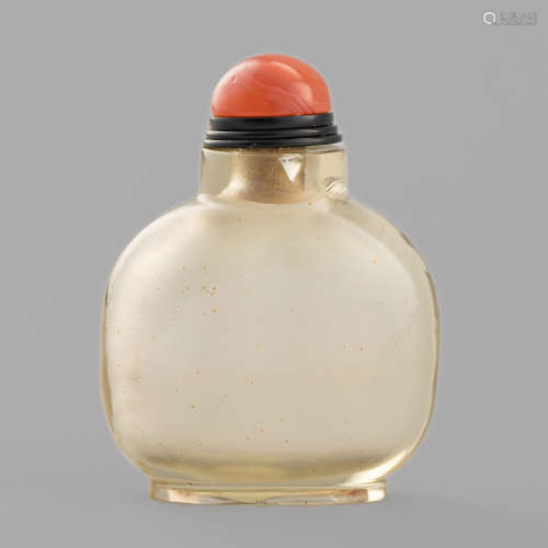 十九世紀   黃水晶鼻煙壺A Chinese yellow quartz snuff bottle1...