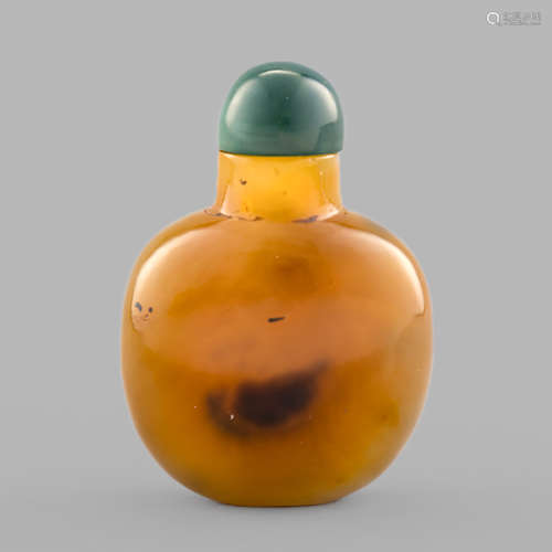 十九世紀   瑪瑙鼻煙壺A Chinese agate snuff bottle19th centur...