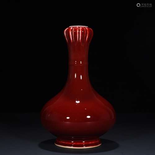 The red glaze bottle of garlic27 * 15 cm