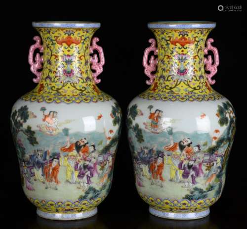 Pastel characters of fairy bottle with a pair of 30.8 cm hig...