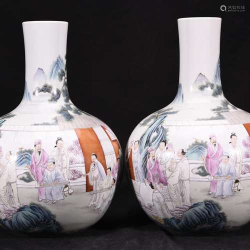 Pastel colored enamel Gao Shiya set unique romance grain tre...