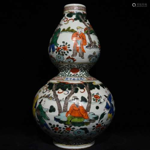 XFX story lines gourd bottle 46.5 x26 colorful characters