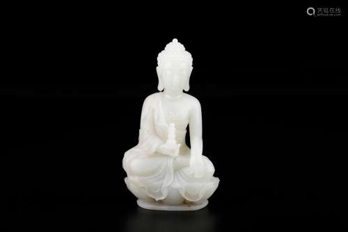 , hotan white jade Buddha statueSize: 7 * 4.5 * 12.5 cm weig...