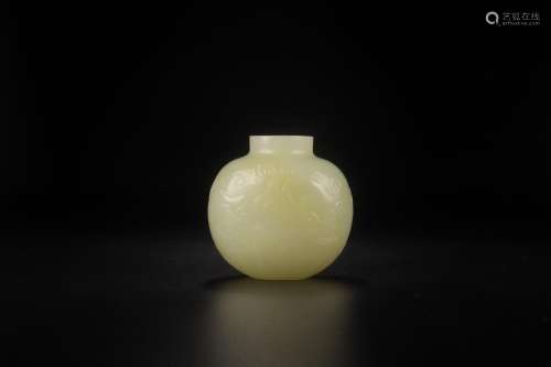 And hetian jade therefore dragon snuff bottlesSize: 5 x3. 6 ...