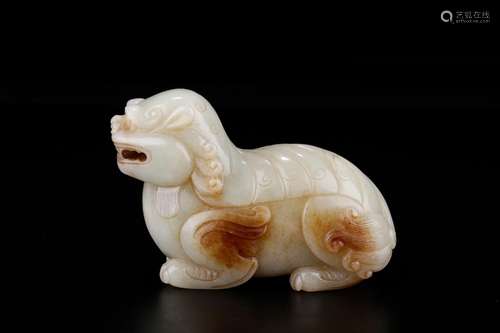 Lion, hotan jade furnishing articlesSize: 10 x 4 x 7 cm weig...