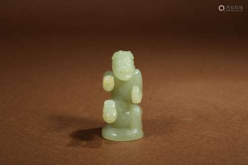 , and tianjade rap figurinesHigh 6 cm wide 3 cm85. 3 gRap an...