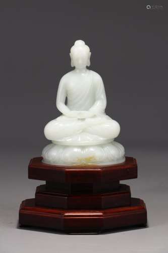 : hetian jade Buddha statue6.3 cm long, 4.4 cm wide, 9.2 cm ...