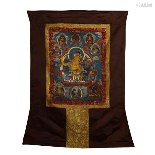 Buddha, a swordSize and length of 62.5 43 cm wideCard is als...