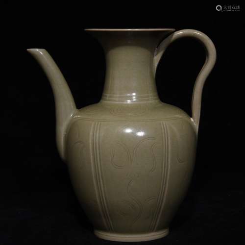 The kiln carved ewer 19.5 x18