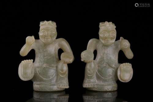 Previously, and tianbai yu rap figurines of a pairHigh 6.8 C...