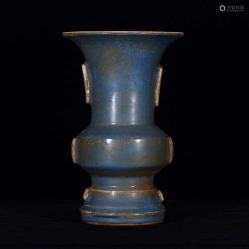 Kiln a halberd flower vase with 27 * 18