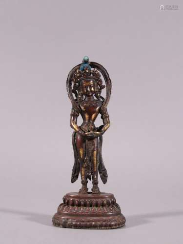 copper and gold statues of taraSpecification: 18.5 cm high 7...