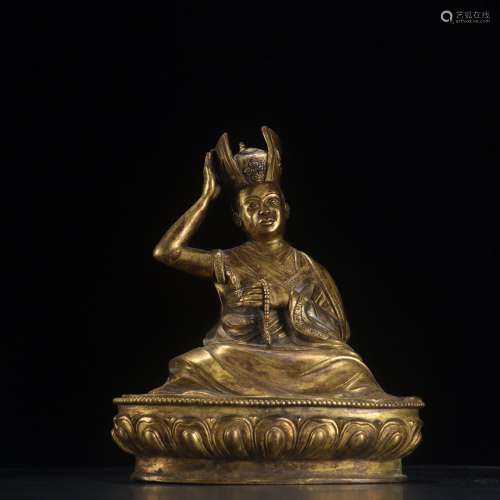 Copper and gold dabao French king statuesSpecification: high...