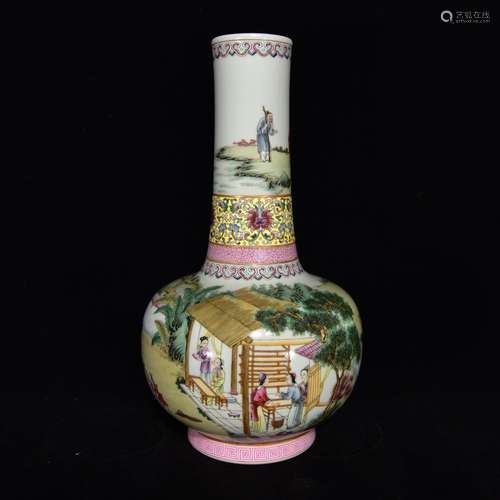 Pastel organic grain flask,Size 33 x 19,