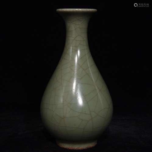 Longquan celadon plum green glaze okho spring bottle17 x9 si...