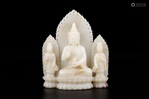 , three holy stands resemble of hetian jade in the westSize:...