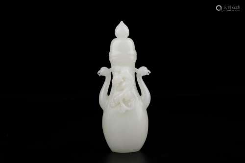 , hotan Bai Yufeng cover bottle firstSize: 16 16 cm wide, we...