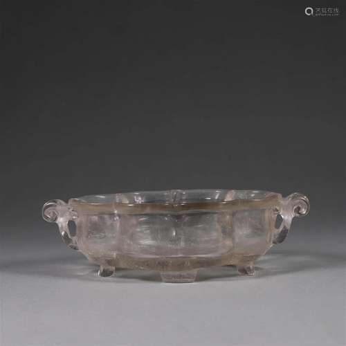 A begonia shaped crystal censer