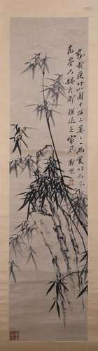 A Chinese bamboo painting, Zheng Banqiao mark